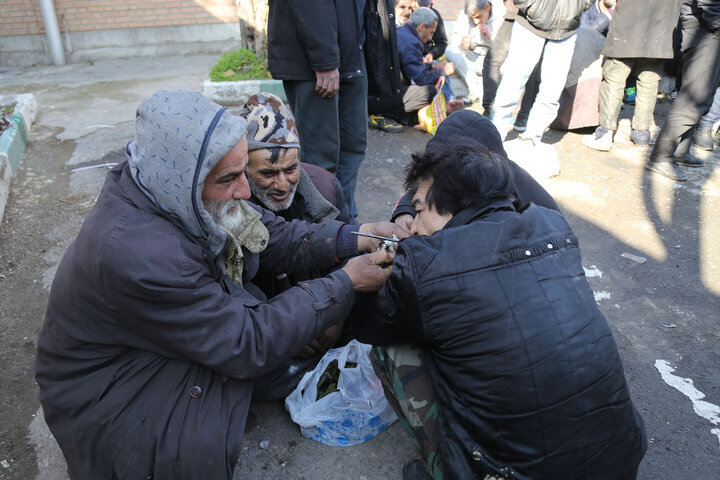 جمعیت معتادان متجاهر در تهران