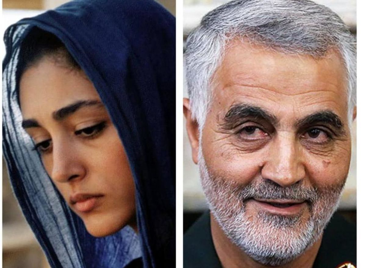 تماس سردار سلیمانی با گلشیفته