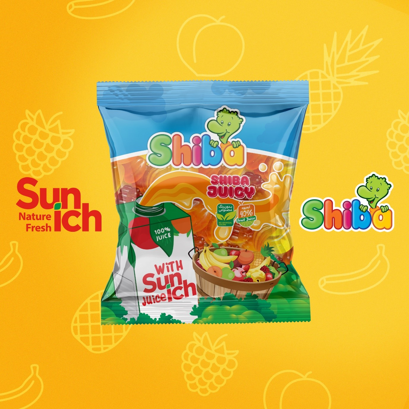 پاستیل شیبا-سن&zwnj;ایچ؛ محصول برندینگ مشترک 