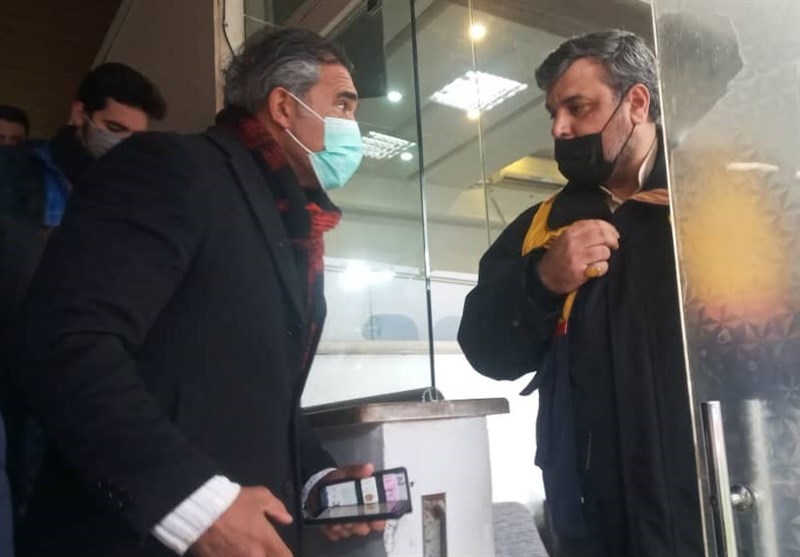 حضور عابدزاده برای تماشای درخشش امیر + عکس