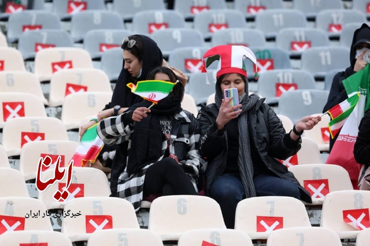 حضور زنان در بازی ایران و عراق