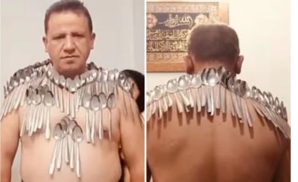  نگهداشتن ۸۵ قاشق روی