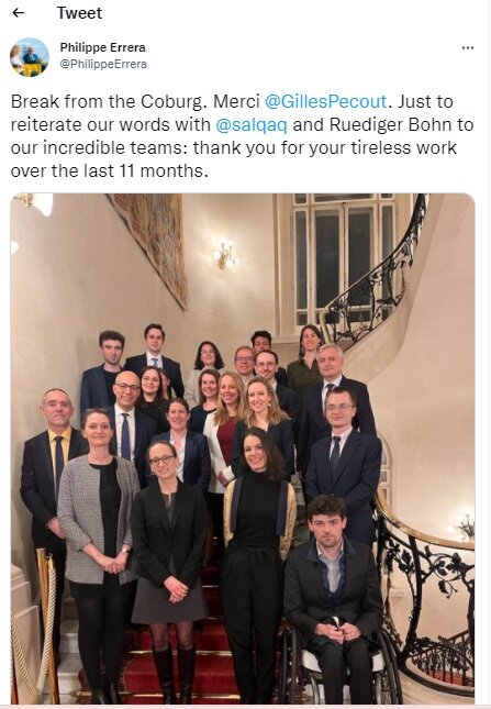 نماینده انگلیس پایان مذاکرات وین را اعلام کرد + عکس