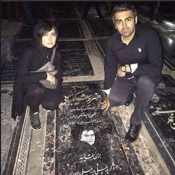 جواد جوادی و همسرش 