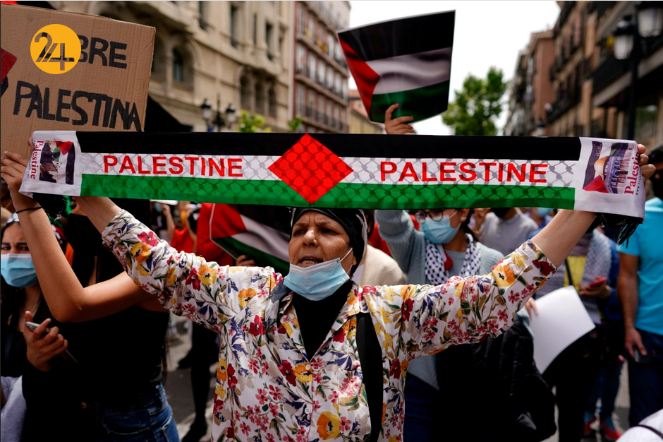 تجمعات گسترده در حمایت از فلسطین