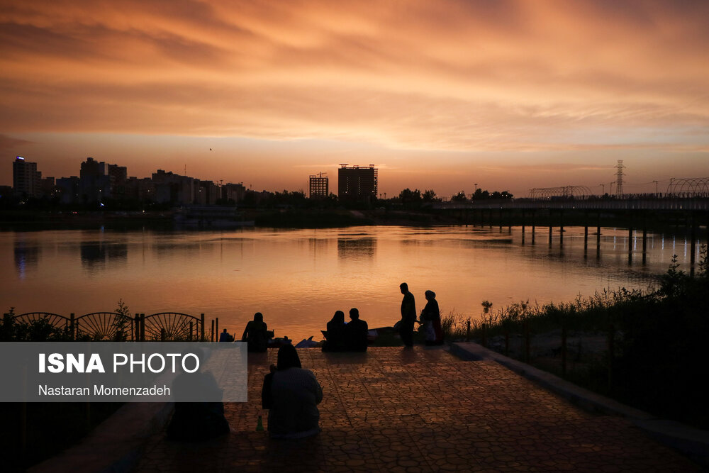 رود کارون در حال خشک شدن