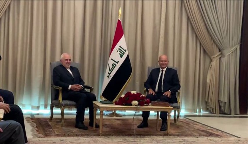 دیدار ظریف با رییس جمهوری عراق دیدار ظریف با رییس جمهوری عراق