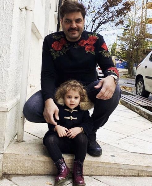 سام درخشانی و دخترش 