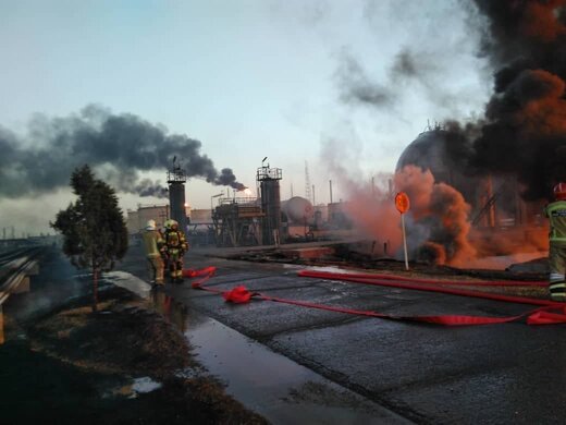 آتش پالایشگاه تهران کاملا خاموش شد
