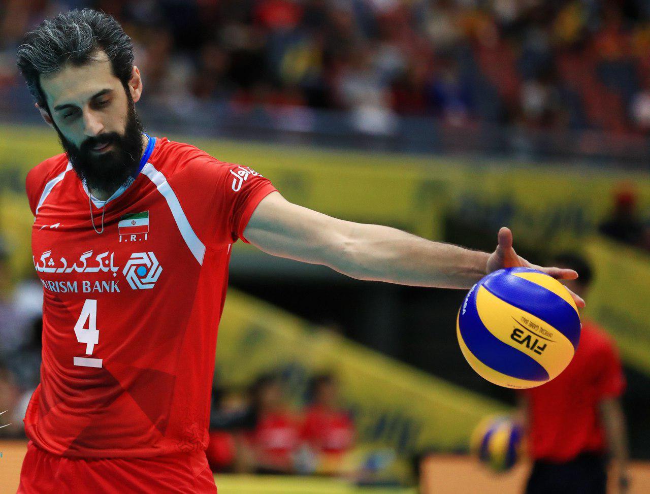 سعید معروف در بازی ایران و کانادا