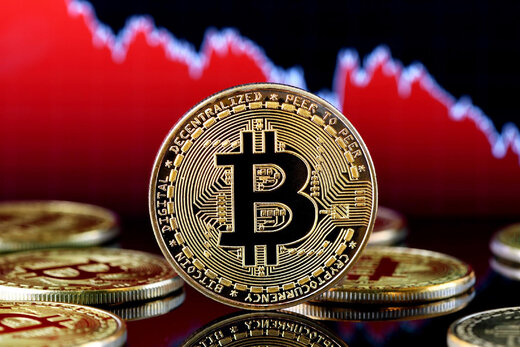 کاهش قیمت بیت کوین