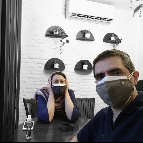 فاطمه هاشمی و همسرش 