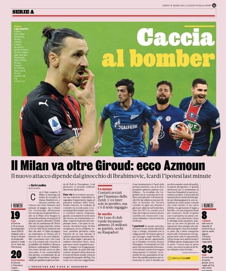 سردار آزمون در لیست خریدهای تابستانی میلان +عکس سردار آزمون در لیست خریدهای تابستانی میلان +عکس