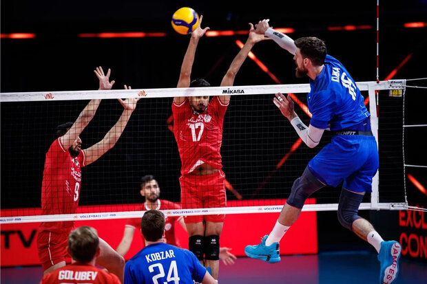 بازی والیبال ایران و روسیه