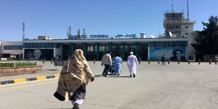 پدافند هوایی در فرودگاه طالبان