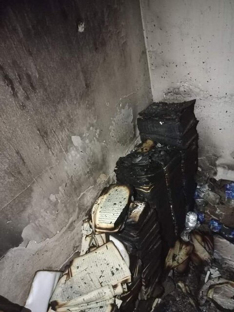 دو کتابخانه مهم بغداد طعمه حریق شد دو کتابخانه مهم بغداد طعمه حریق شد