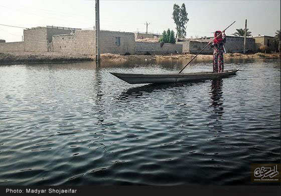 تالاب شادگان پیش از خشک شدن