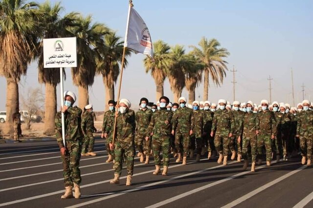 حشد شعبی در واکنش به خبر نمایش پهپادها در رژه نظامیاش: صحت ندارد حشد شعبی