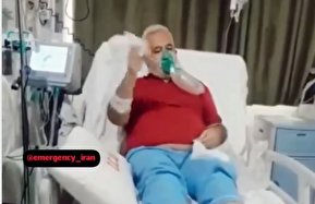 رقص جانباز گچسارانی روی تخت بیمارستان رقص جانباز گچسارانی