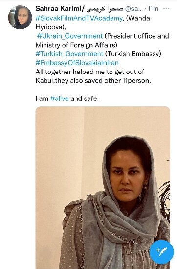 همکاری چند کشور برای فراری دادن یک کارگردان زن از کابل