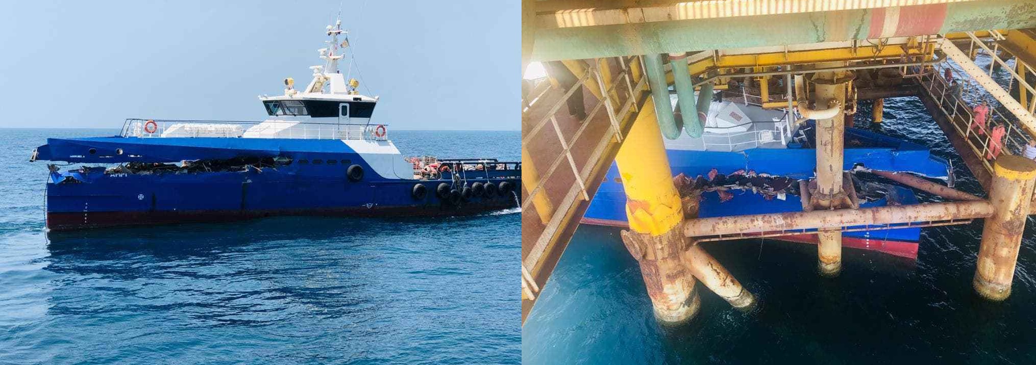 برخورد شناور تندرو با سکوی گاز پارس جنوبی / حادثه، تلفات جانی نداشت سکوی گاز پارس جنوبی