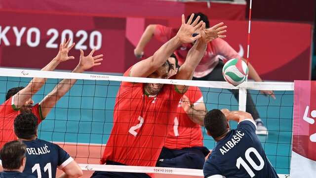 صعود والیبال نشسته ایران به فینال پارالمپیک/ بوسنی هم حرفی برای گفتن نداشت