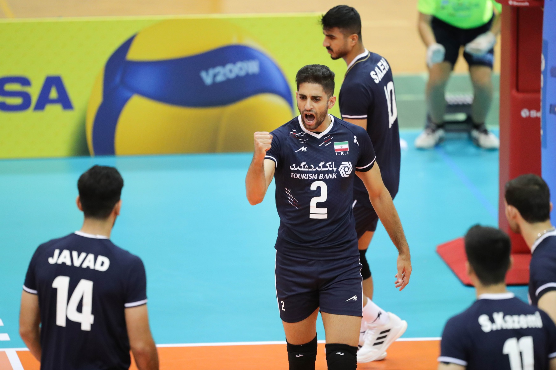 ثبت دومین پیروزی در کارنامه تیم ملی والیبال