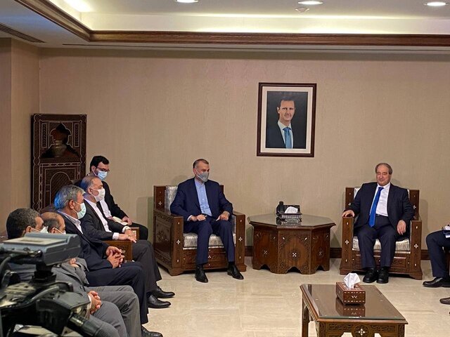 دیدار امیرعبداللهیان با وزیر خارجه سوریه