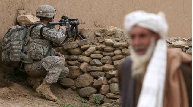 حضور نظامیان آمریکا در افغانستان