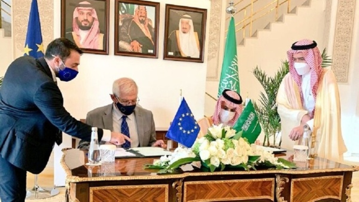 امضای توافق همکاری بین عربستان و اتحادیه اروپا