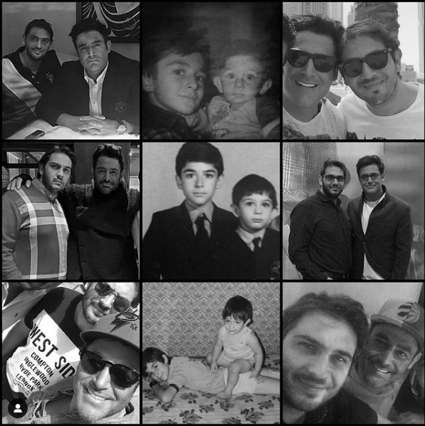 عکسهای محمدرضا گلزار در کنار برادرش بردیا + عکس محمدرضا گلزار در کنار برادرش