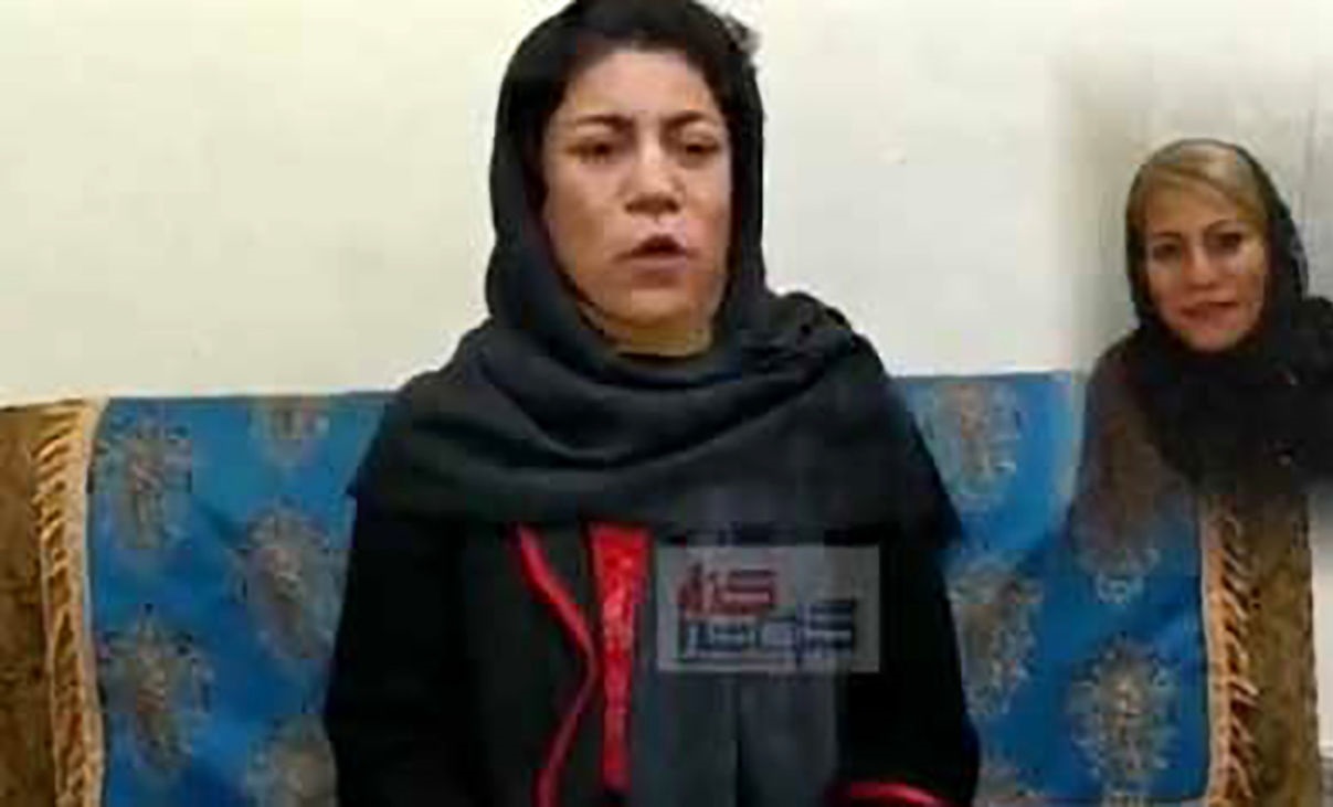 زن کور شده آبادانی 