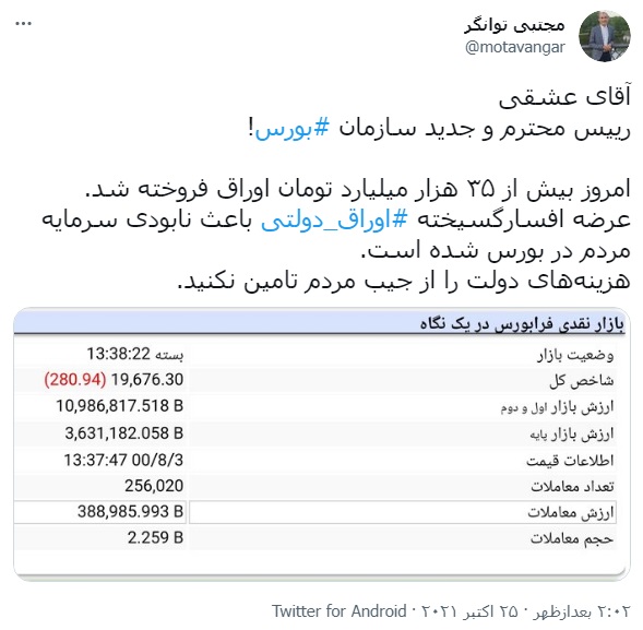 پیش بینی بازار بورس