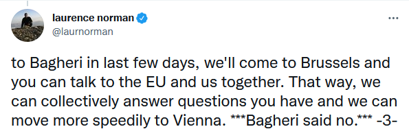 باقری پیشنهاد ۳ کشور اروپایی برای برگزاری نشست مشترک را رد کرد