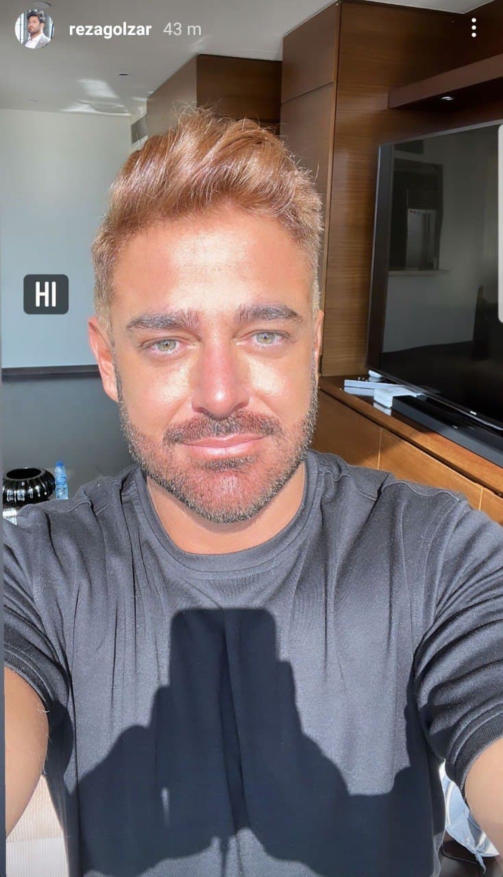 چهره جدید محمدرضا گلزار با موهای رنگ شده + عکس چهره جدید محمدرضا گلزار