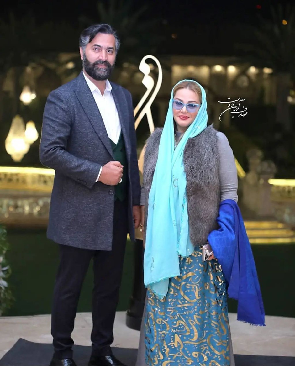 بهاره رهنما و همسرش در جشن حافظ +غکس