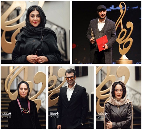 عکسهای بازیگران در بیست و یکمین جشن حافظ + اسامی برندگان