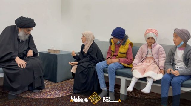 دیدار جمعی از کودکان مبتلا به سرطان با آیت الله سیستانی+ تصاویر دیدار جمعی از کودکان مبتلا به سرطان با آیت الله سیستانی+ تصاویر