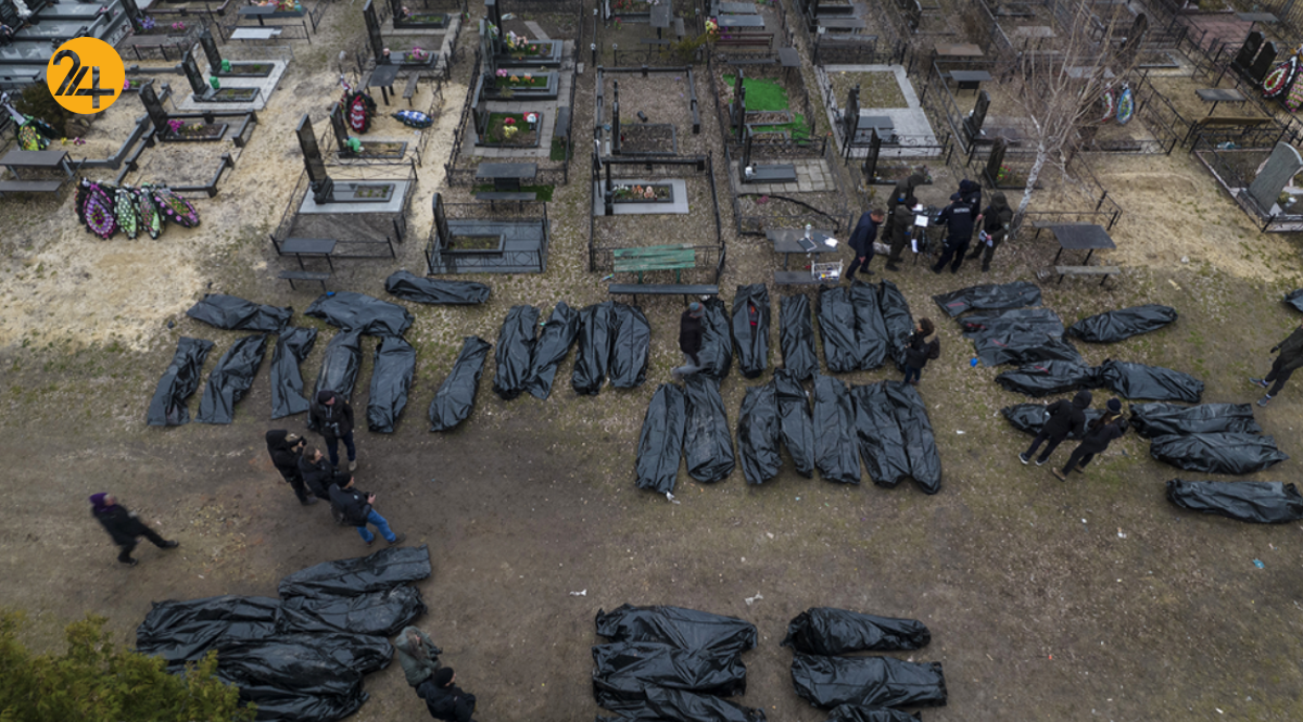 اجساد قربانیان بوچا اجساد قربانیان بوچا