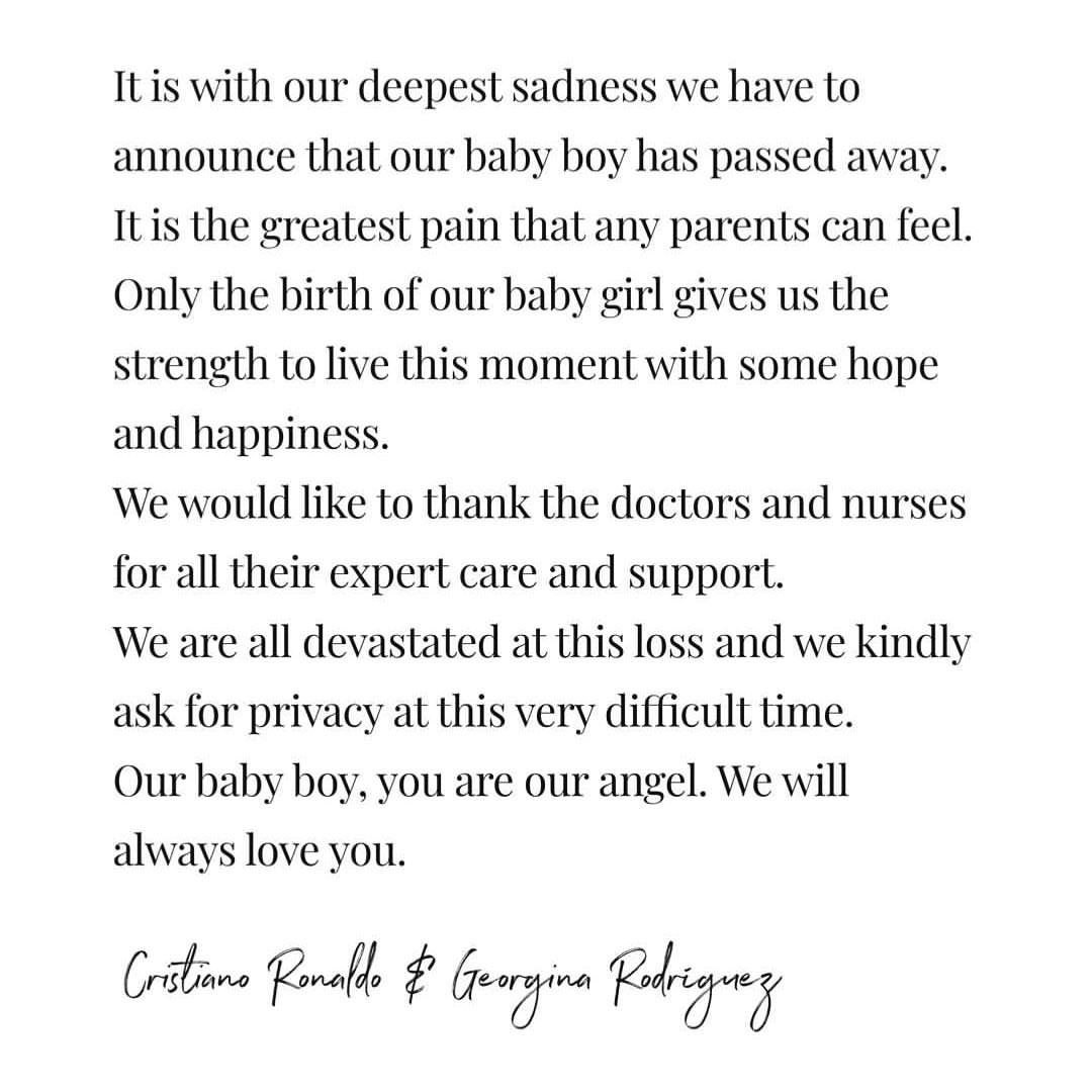 تلخترین اتفاق زندگی رونالدو رقم خورد مرگ فرزند رونالدو