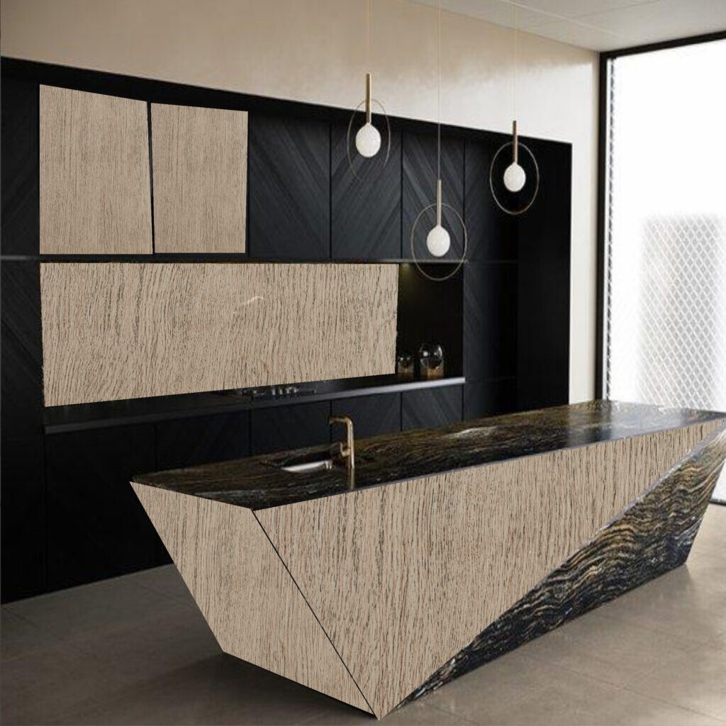 با هزینه کم برچسب کابینت طرح چوب را به راحتی نصب کنید؟