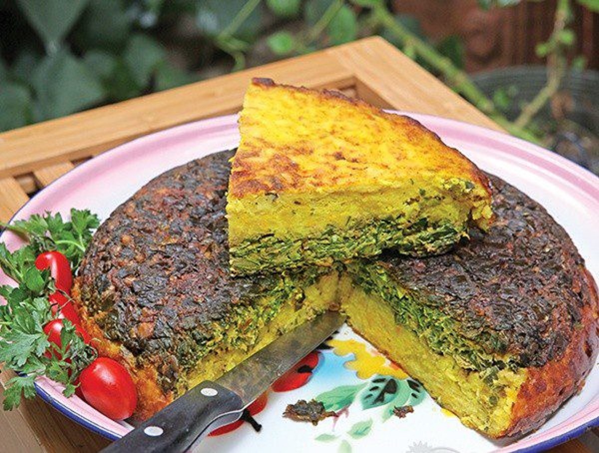 طرز تهیه کوکو سبزیجاترنگی