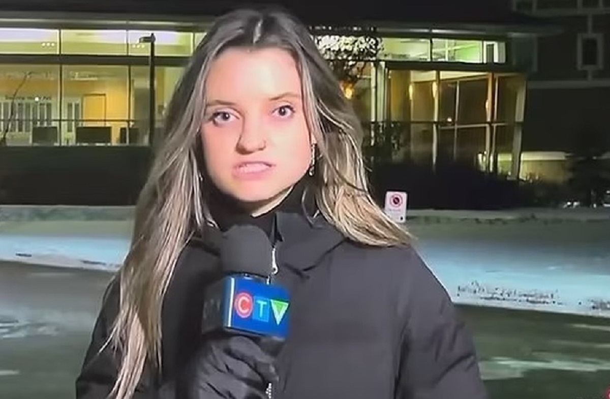 غش کردن خبرنگار زن در پخش زنده تلویزیونی +فیلم