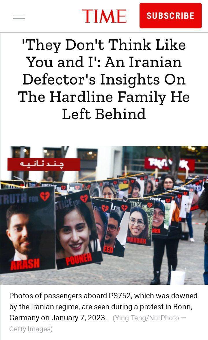 مجله تایم آمریکا: برادر پیمان جبلی رئیس رسانه‌ملی پناهنده شده است