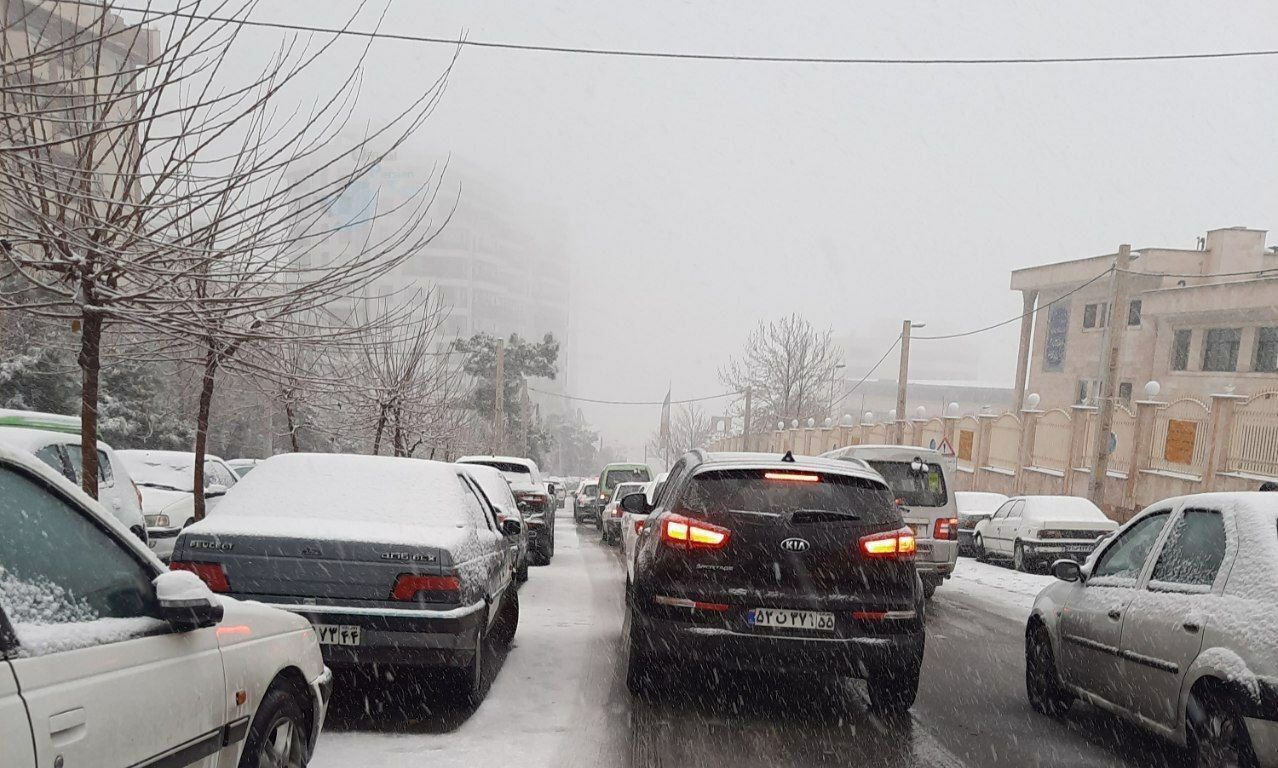 بارش برف سنگین تهران