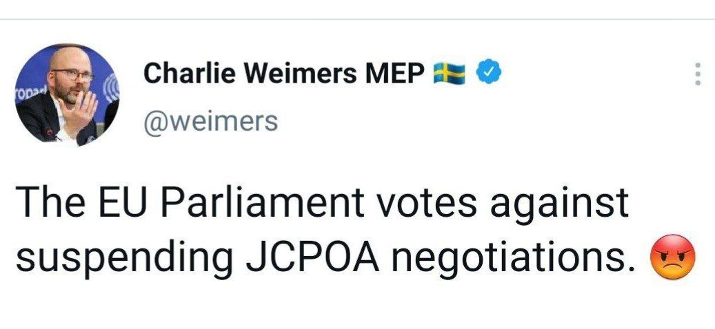 اعلام مرگ مذاکرات برجام در پارلمان اروپا رای نیاورد