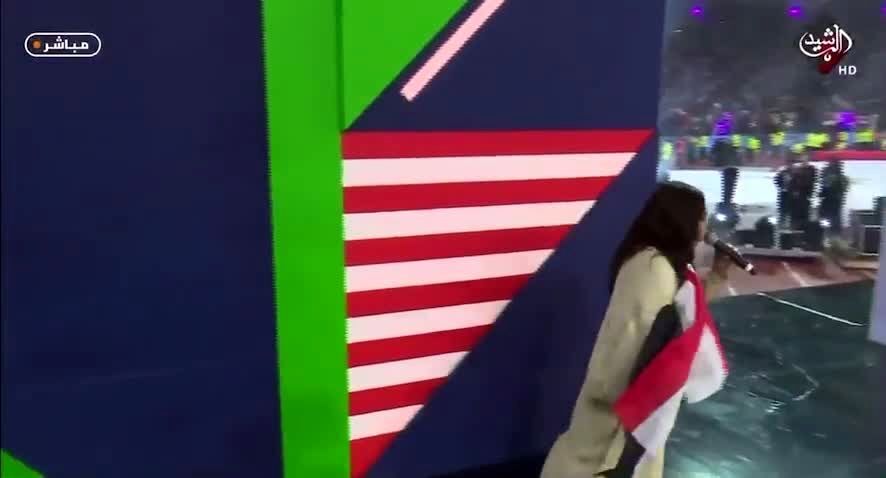 اختتامیه جام کشور‌های عربی حاشیه خلیج فارس با حضور احلام! +فیلم