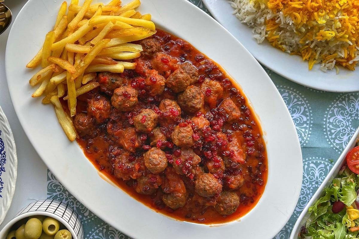 پلو با گوشت قلقلی پلو با گوشت قلقلی