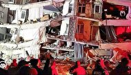 لحظه رعب آور ریزش ساختمان‌ها در ترکیه +فیلم