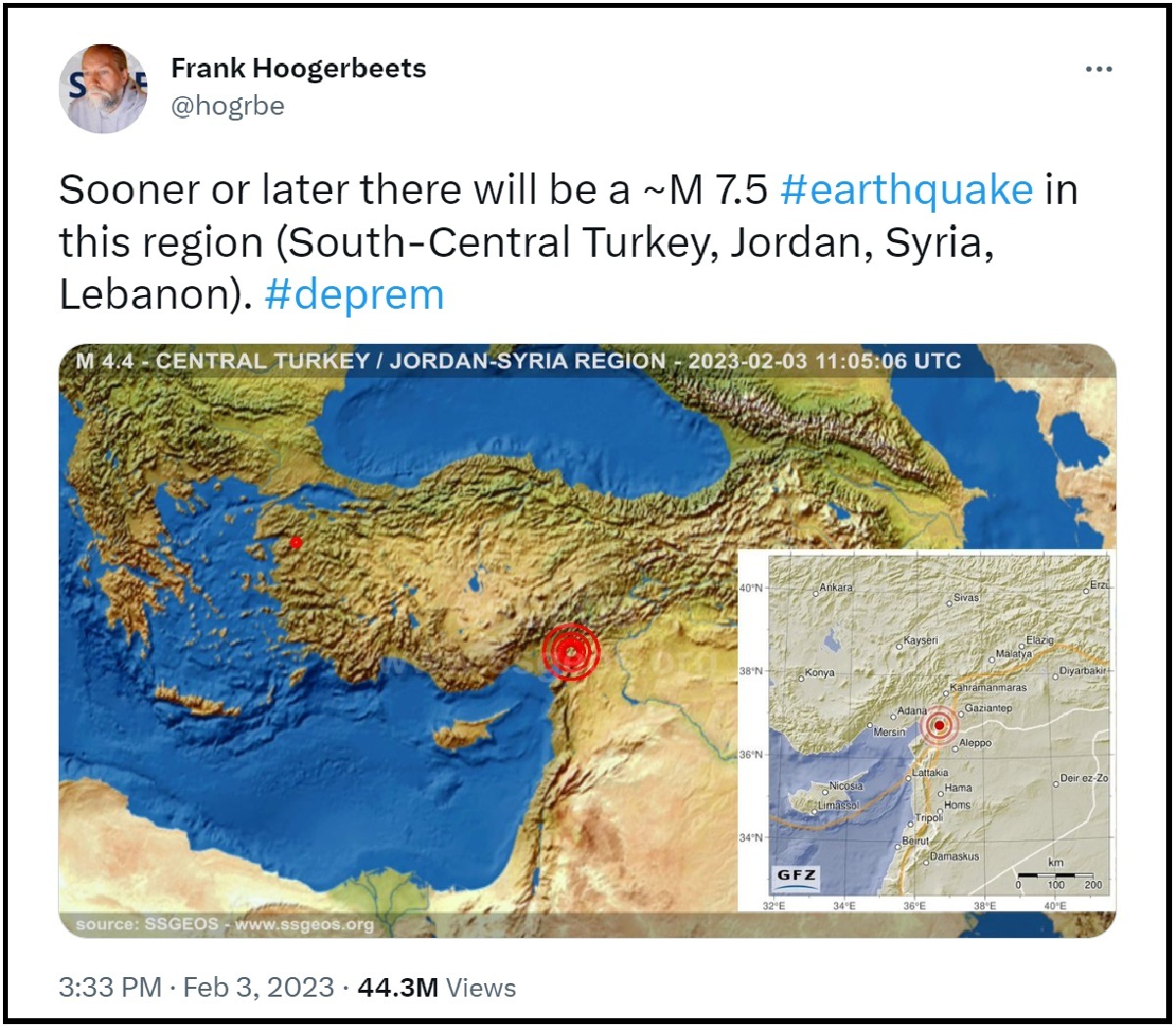 پیش بینی زلزله